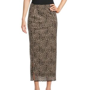 Noisy may Leopard Print Pencil Skirt